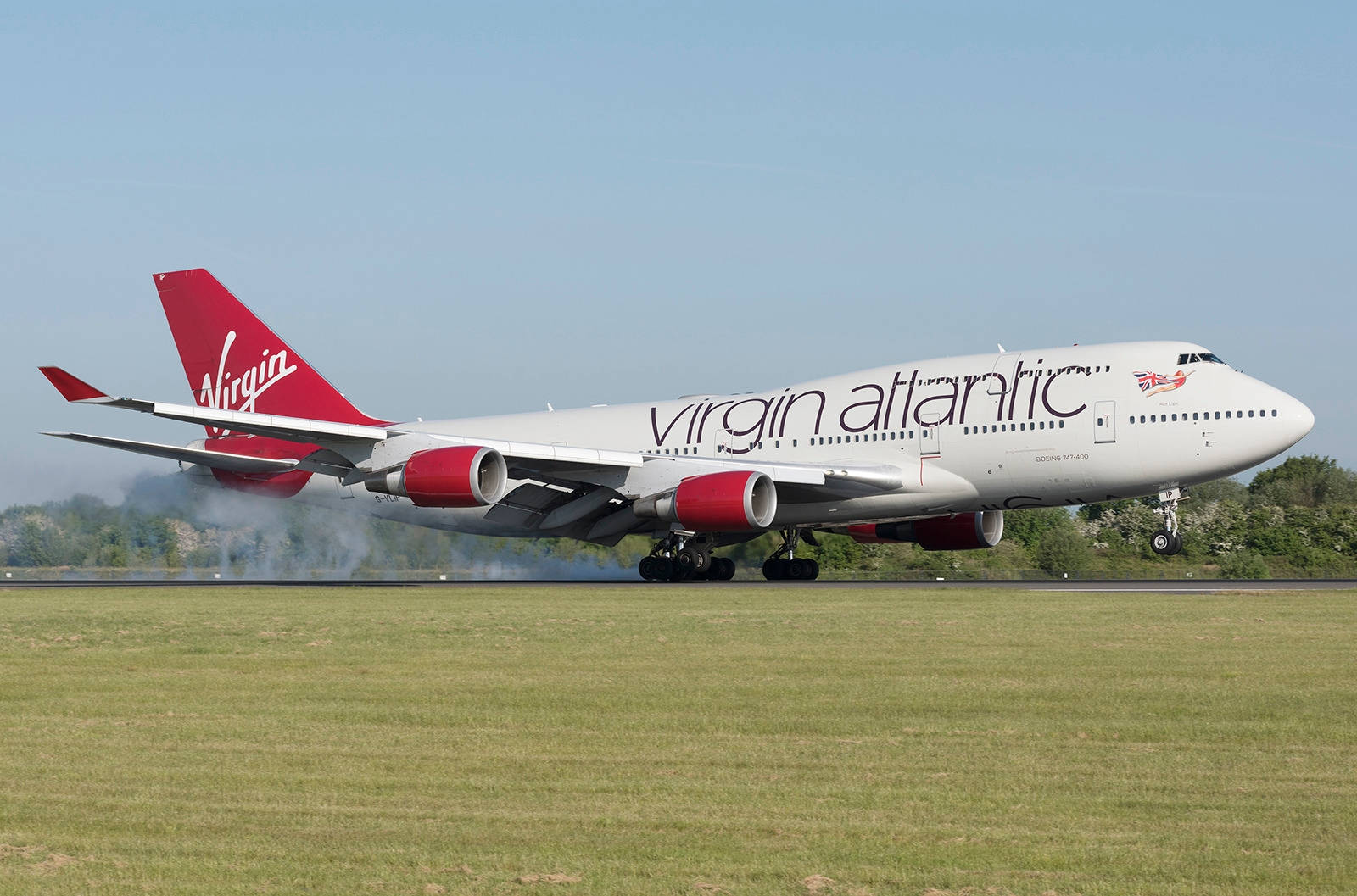 Departure Of Virgin Atlantic Aviation Background