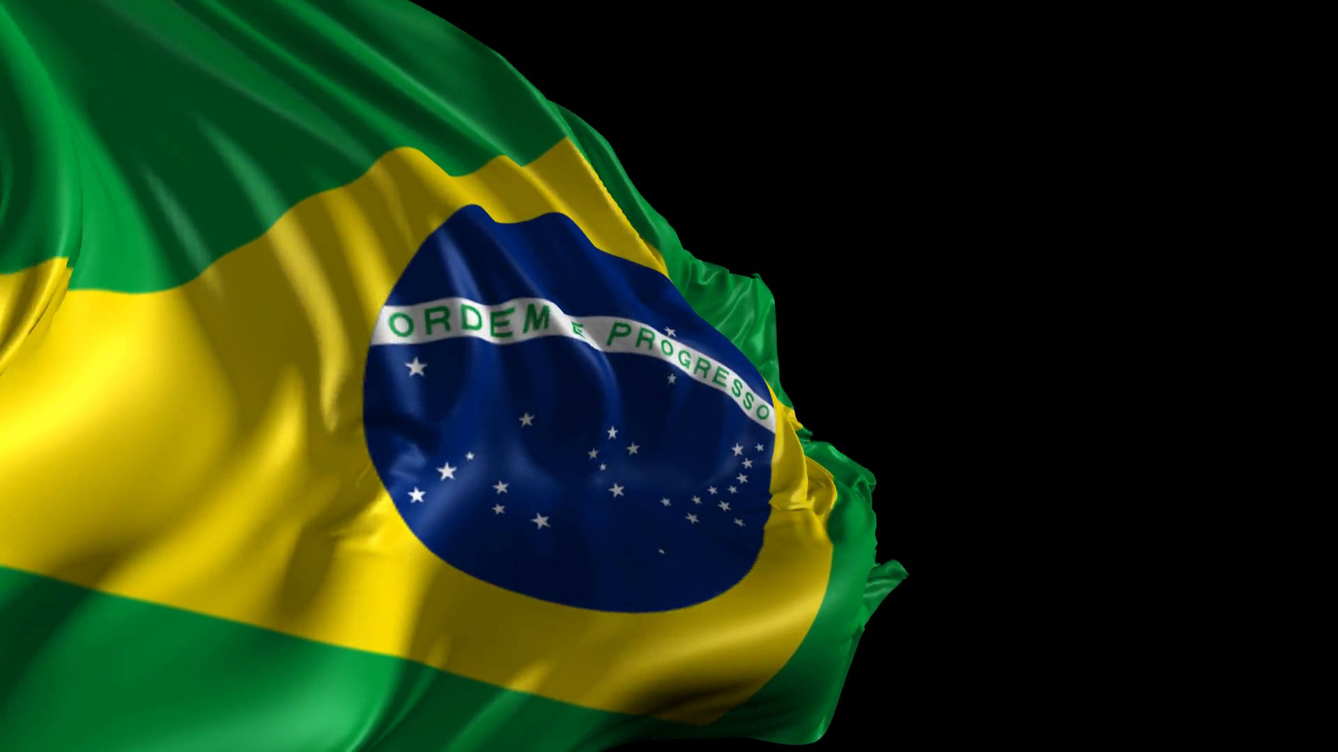 Depicting Brazil Flag Background