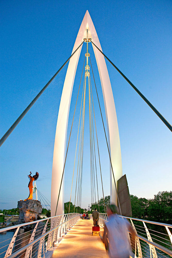 Depiction Of Wichita's Architectural Structures Background