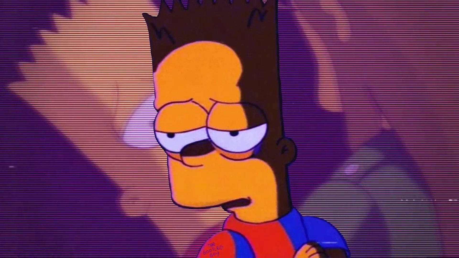 Depressed And Sad Bart Simpsons Background