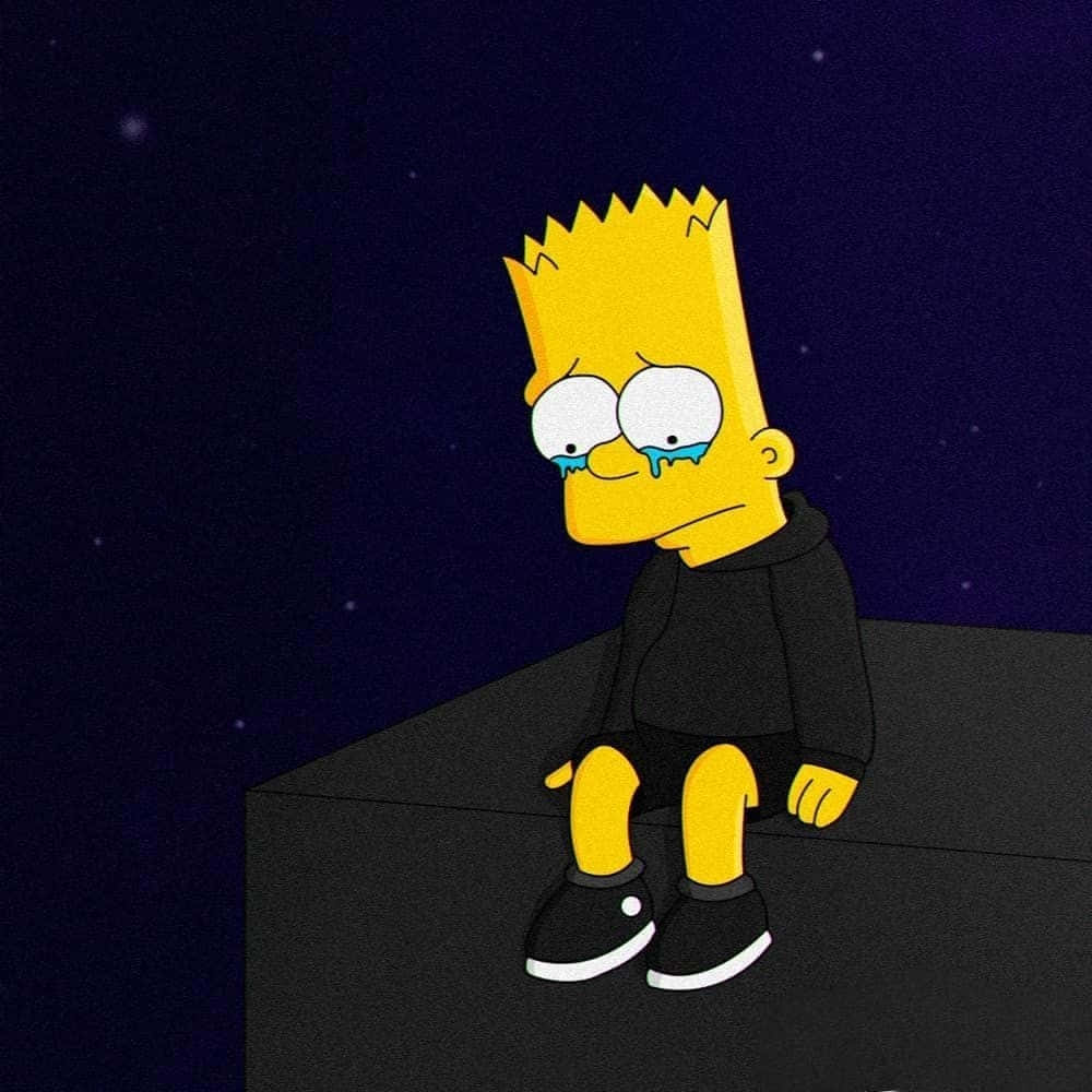 Depressed Bart Simpson Feet Black