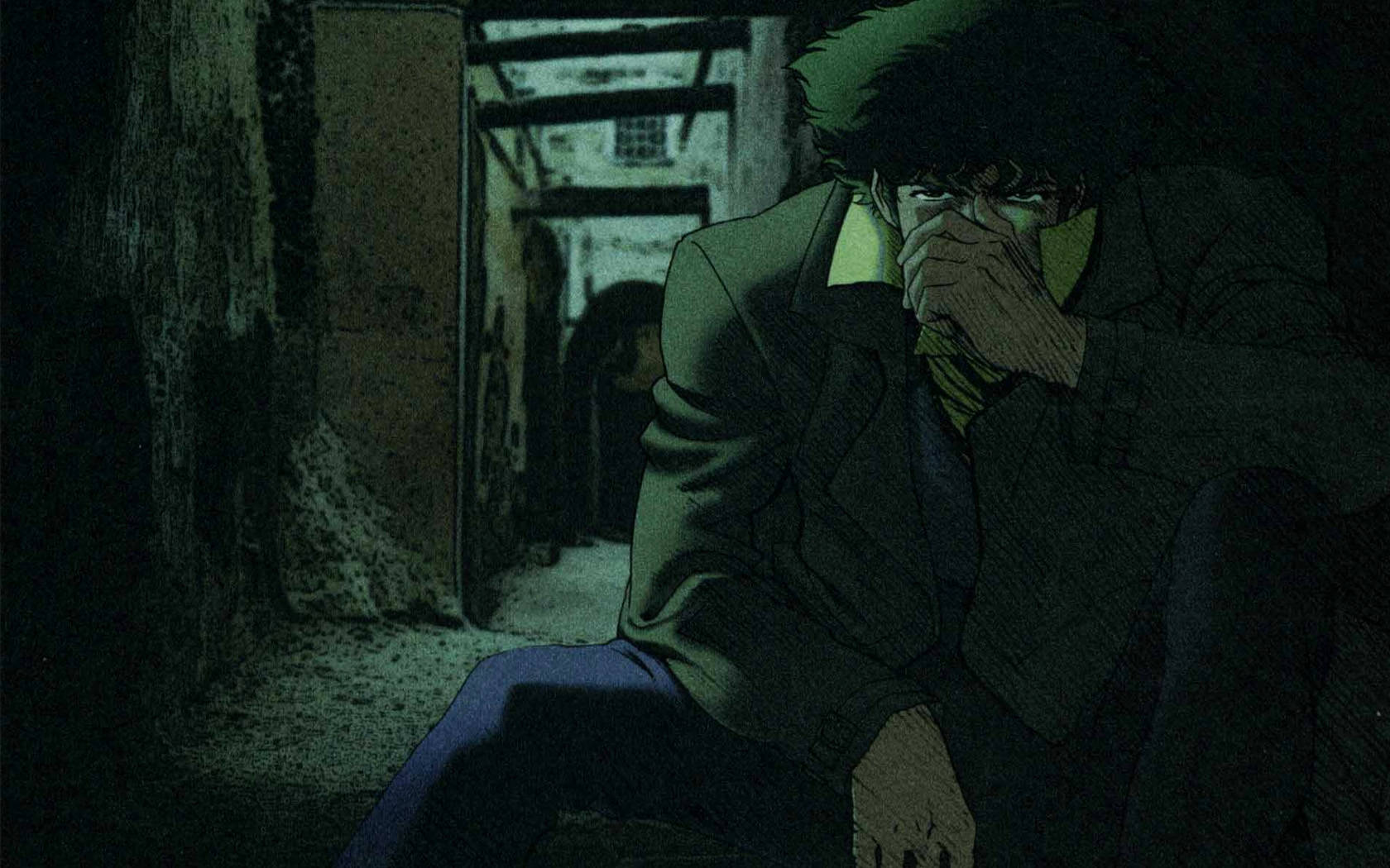 Depressed Spike Cowboy Bebop Desktop Background