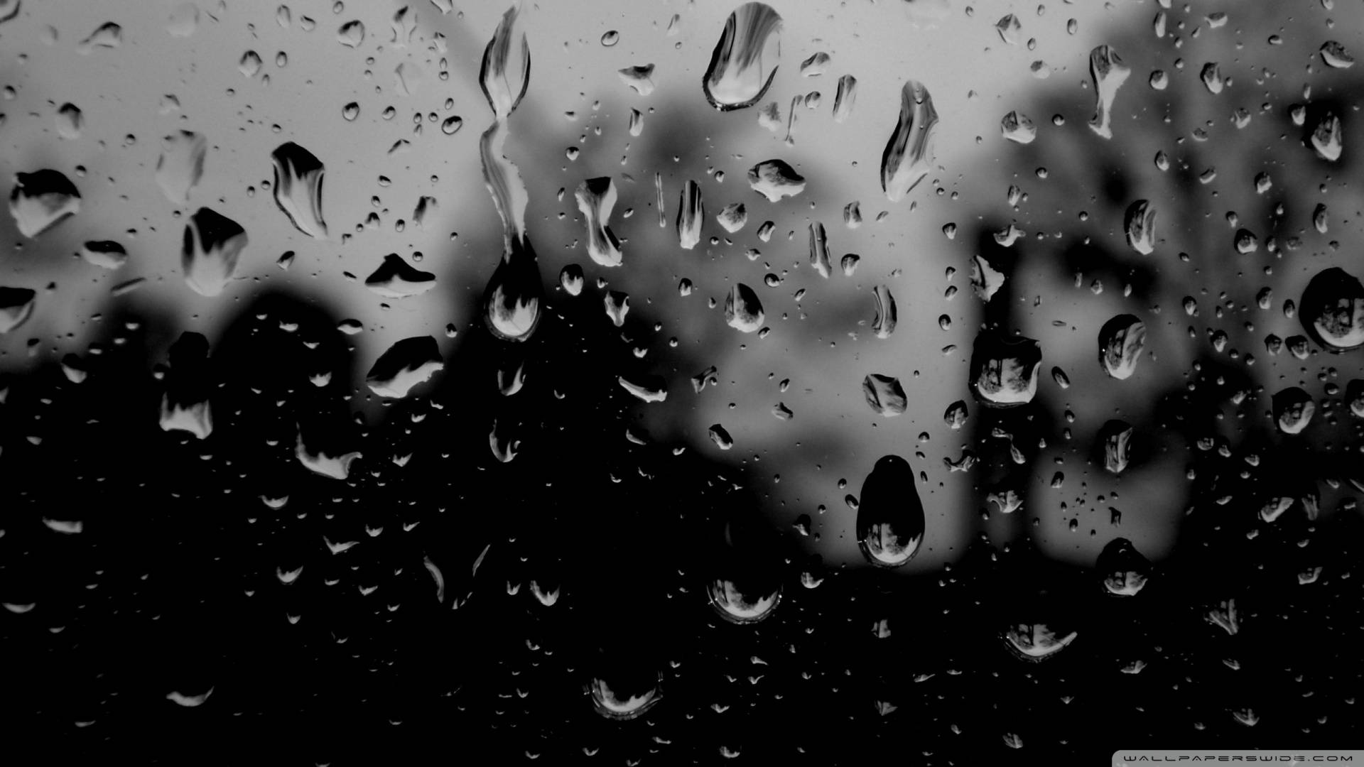 Depressing Rainy Window Background