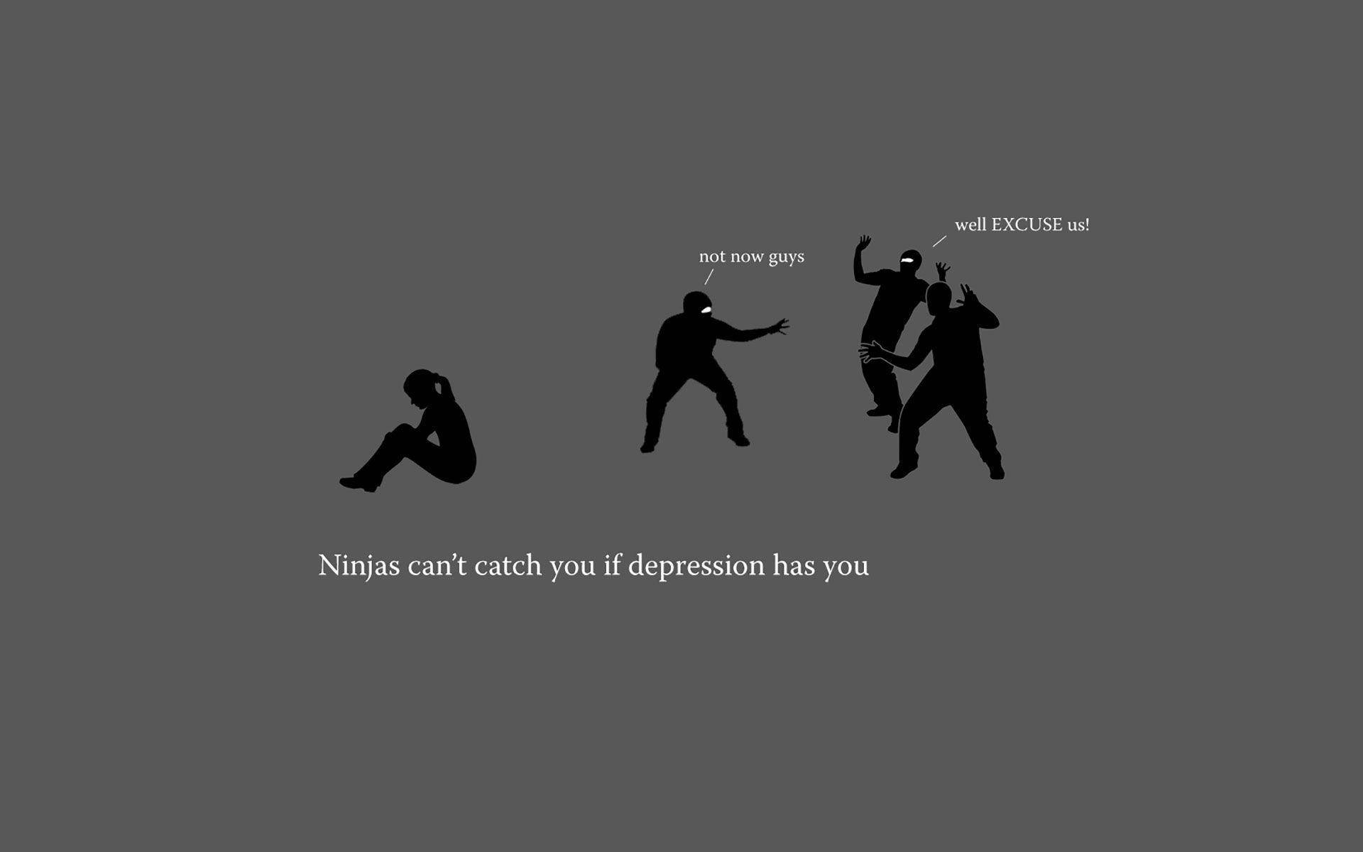 Depression Ninja Meme Background
