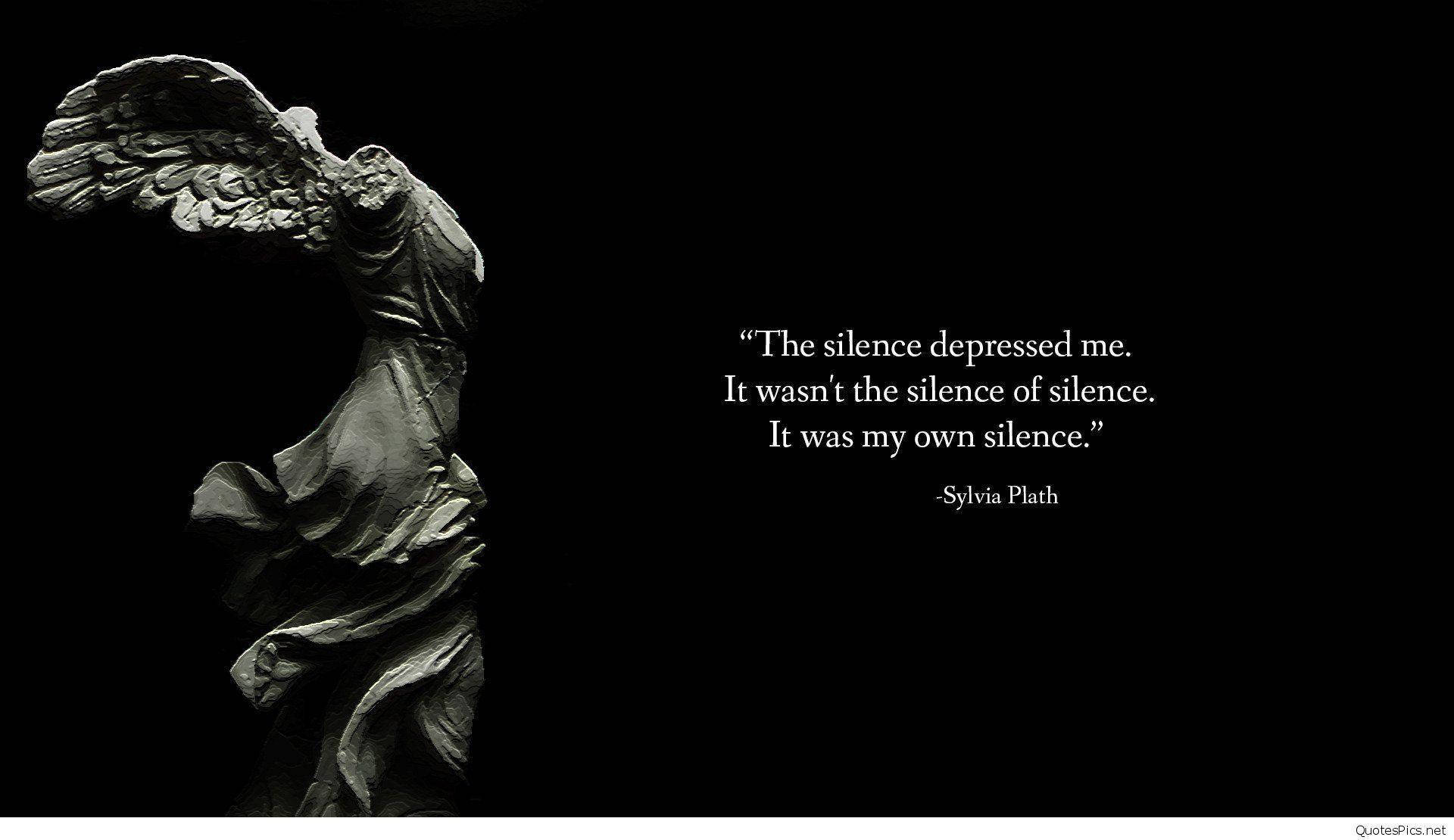 Depression Quote Sylvia Plath Background