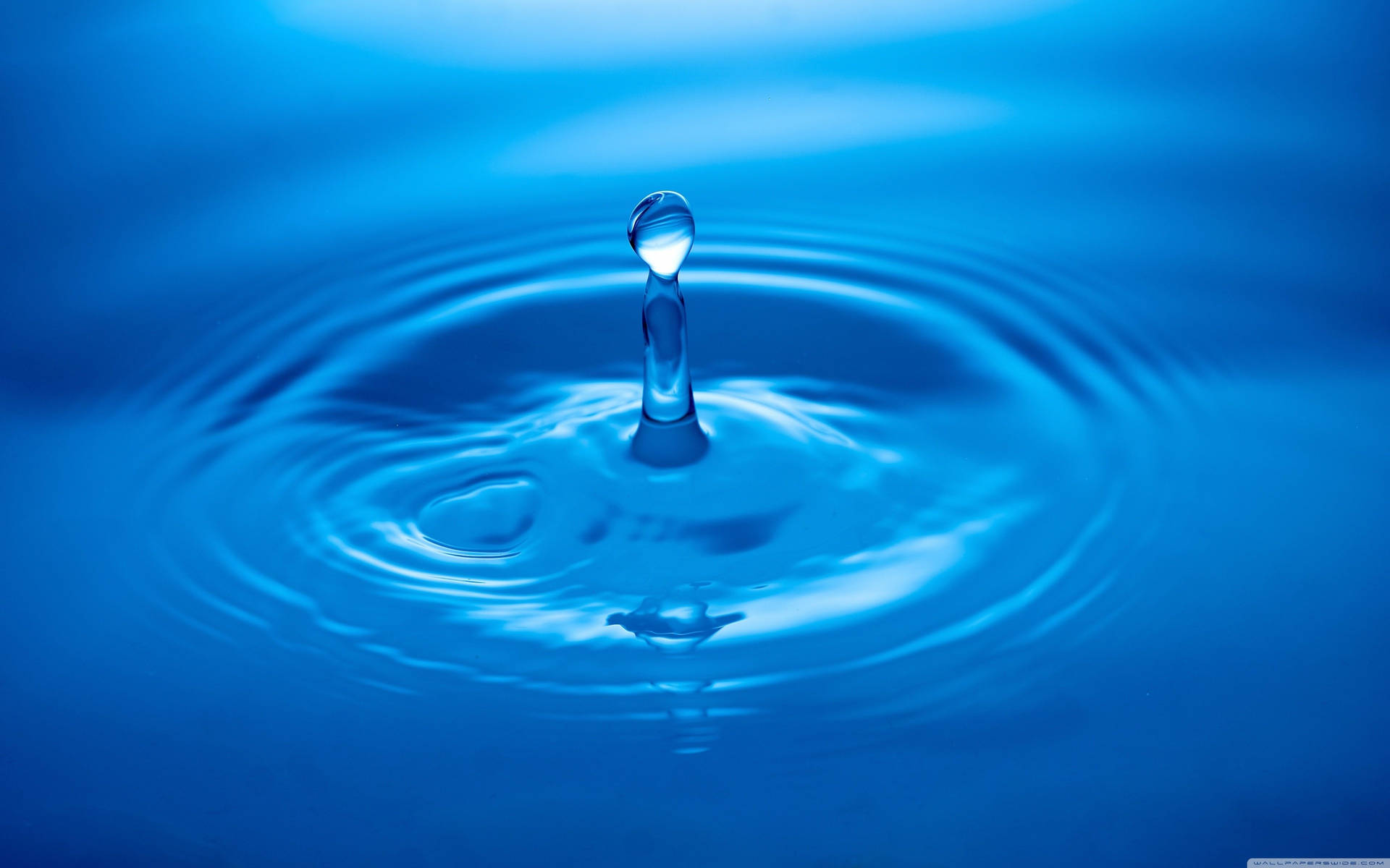 Depths Of Blue Rippling Liquid Background