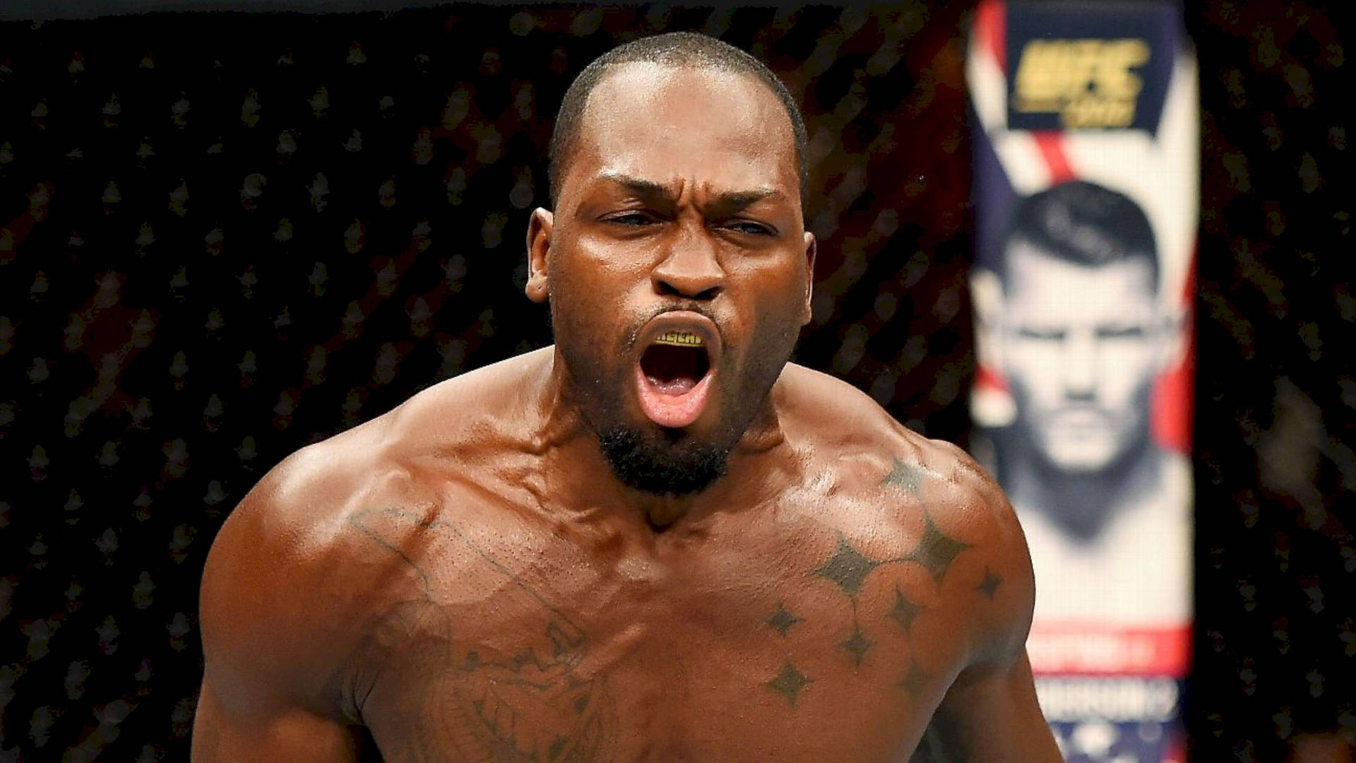 Derek Brunson Tattoo Stars Background