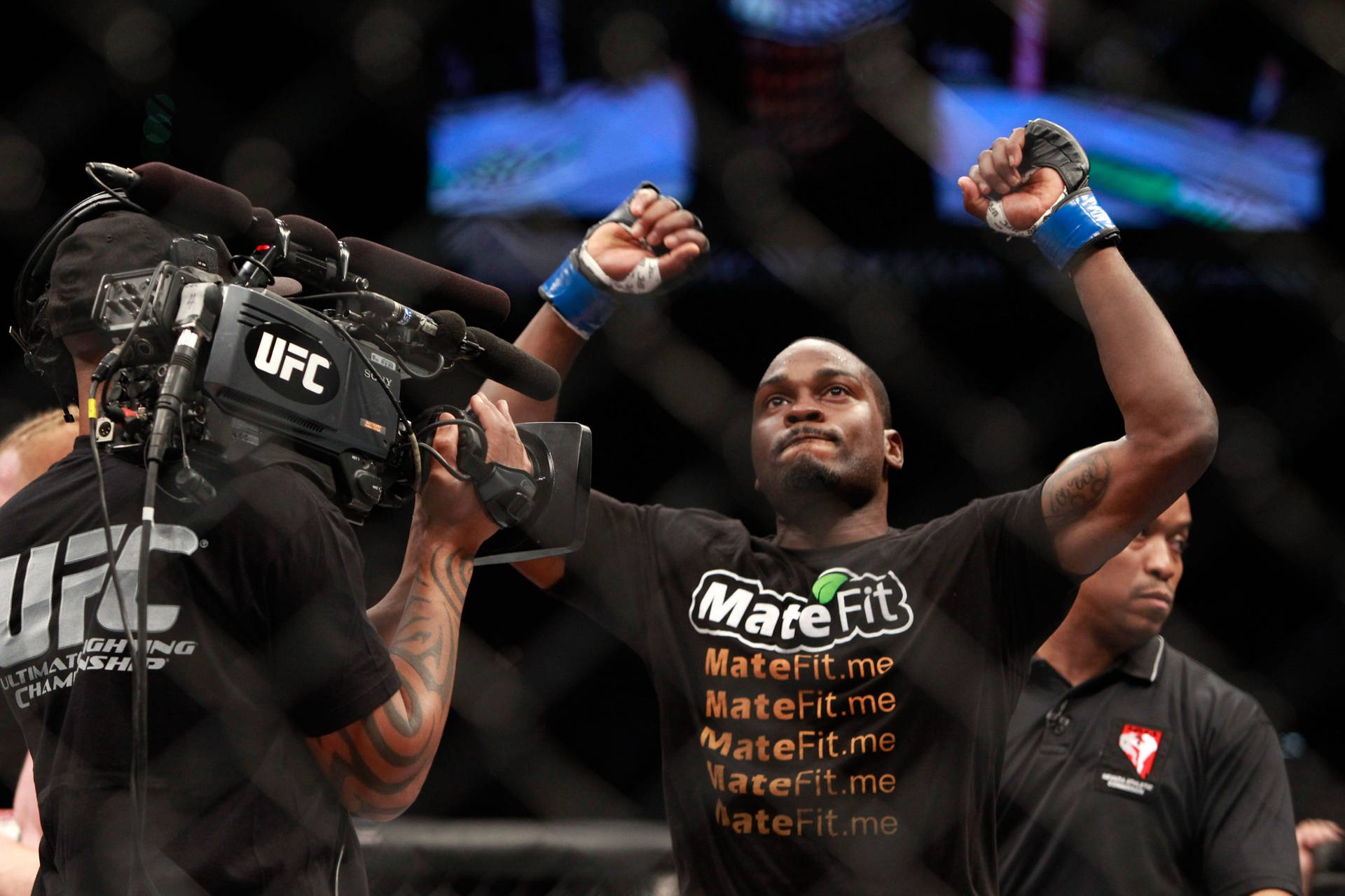 Derek Brunson, The Mixed Martial Arts Master, In Intense Action Background