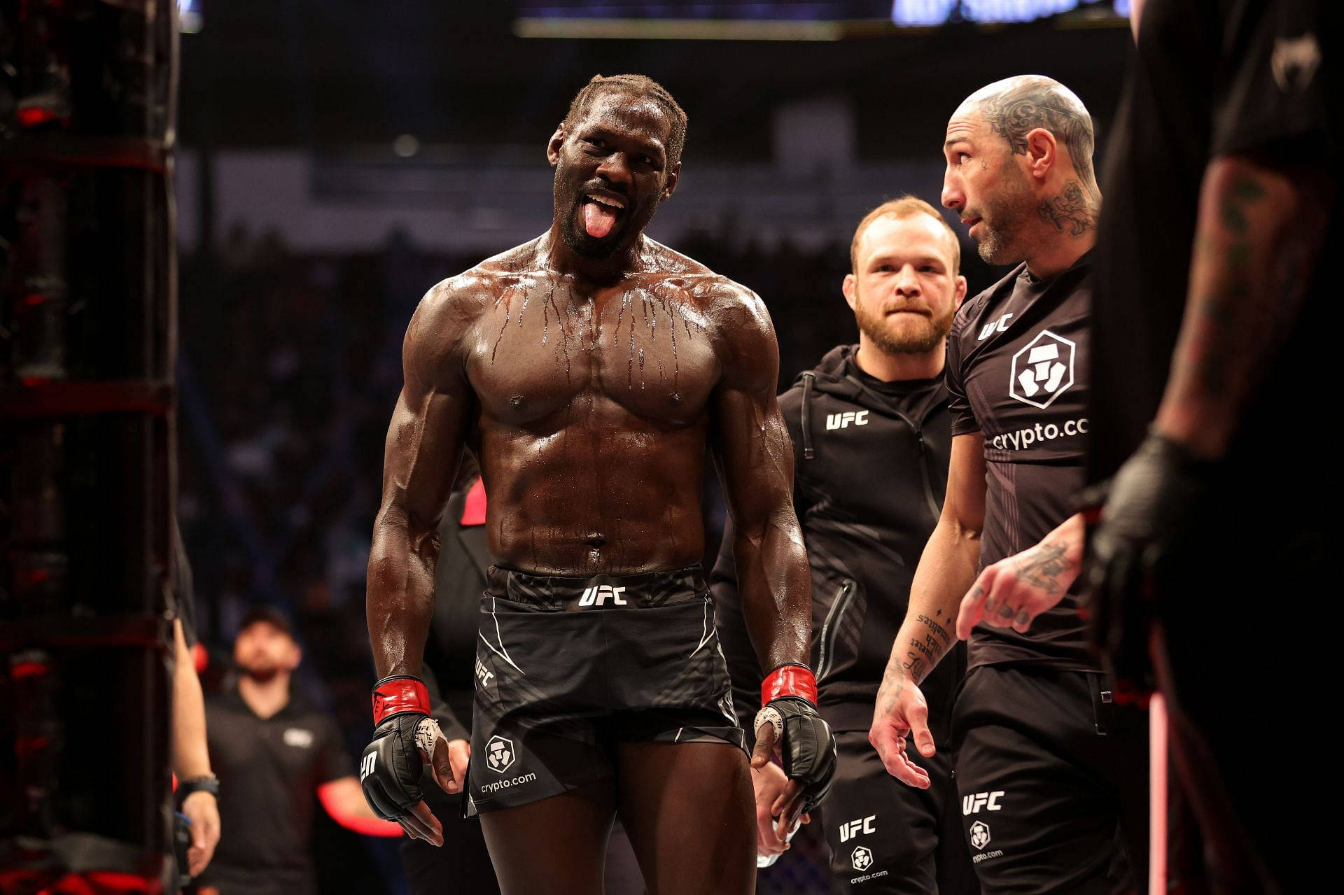 Derek Brunson Tongue Out Background