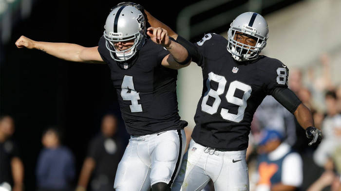 Derek Carr Celebrating