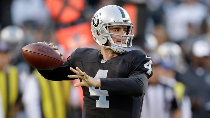 Derek Carr Taking Aim