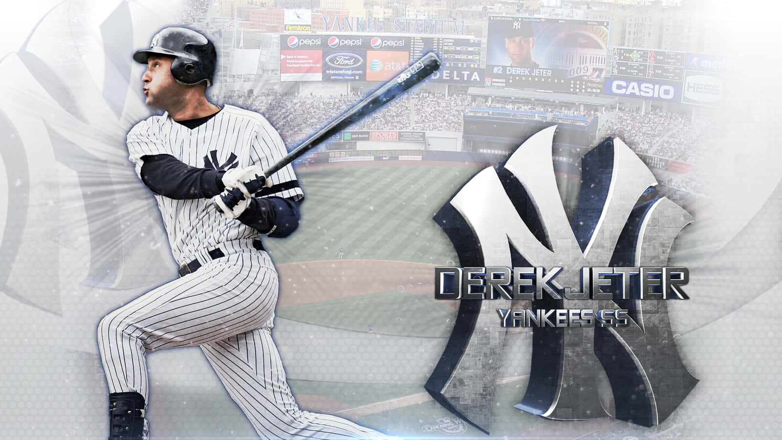 Derek Jeter Taking The Bat Background