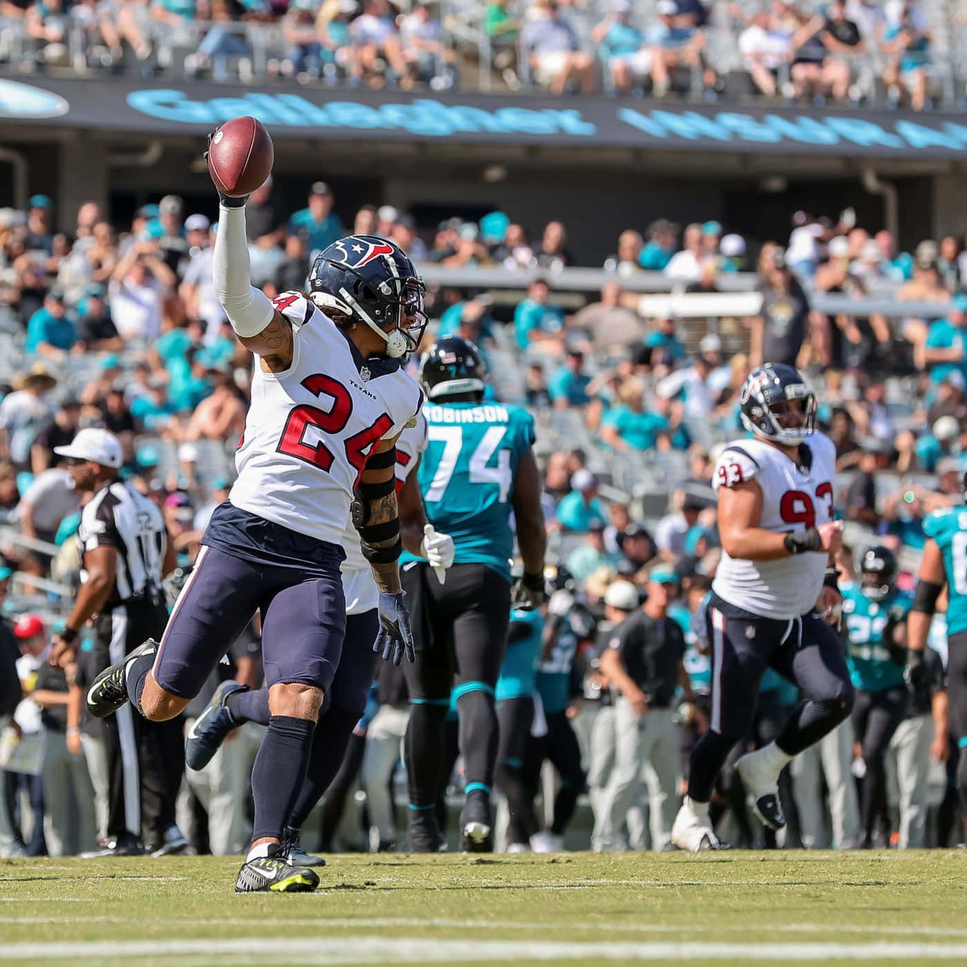 Derek Stingley Jr Touchdown Against Jaguars Background