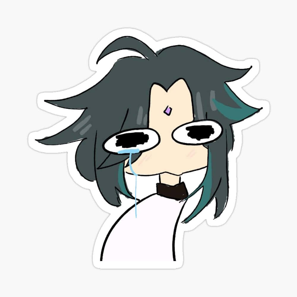 Derpy Crying Xiao Pfp Background