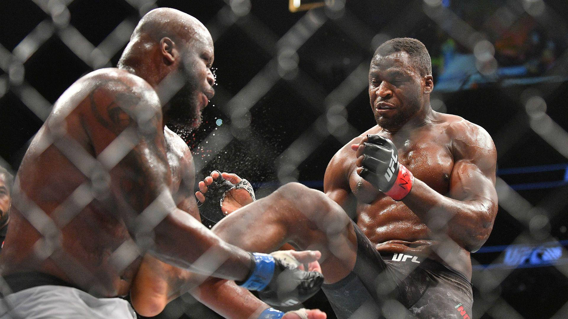 Derrick Lewis Getting Kicked Background