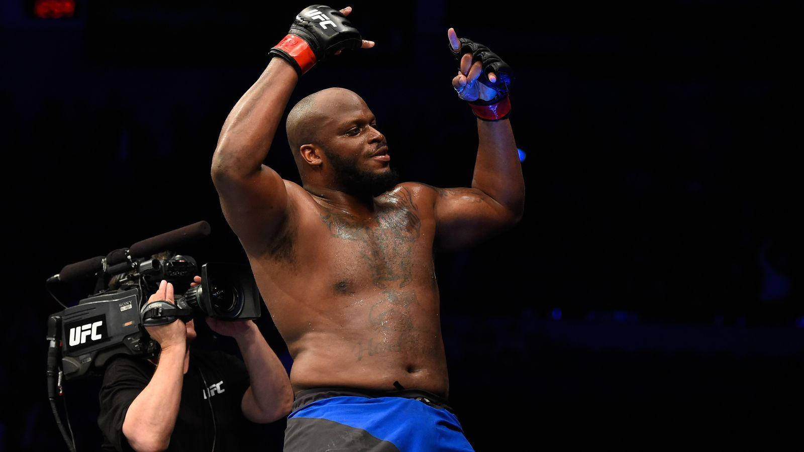 Derrick Lewis Raising Hands Background