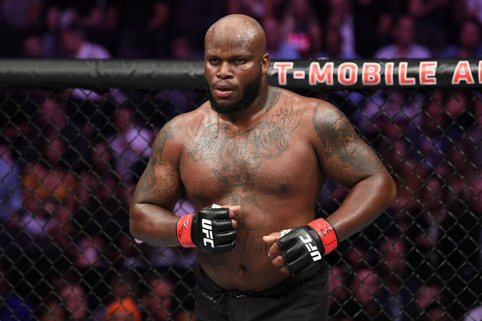 Derrick Lewis T Mobile Arena Background