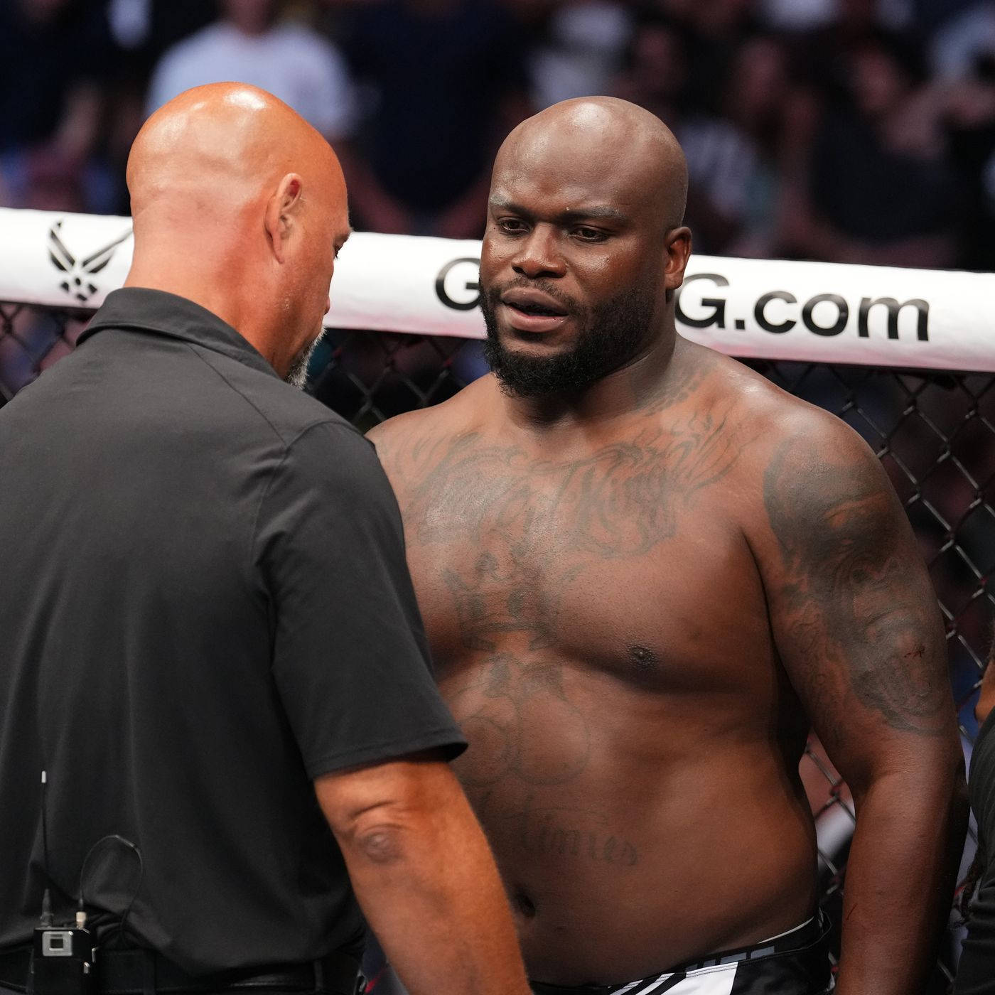 Derrick Lewis Talking To Referee