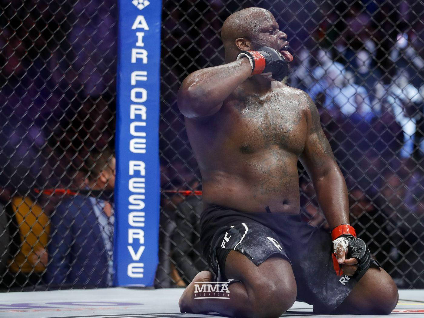 Derrick Lewis Tongue Out Background