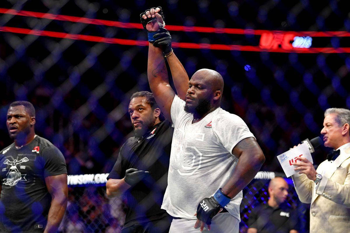 Derrick Lewis Victory Gray Shirt Background