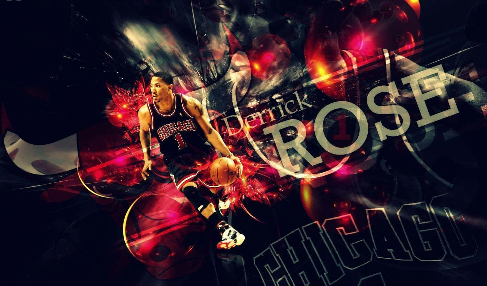 Derrick Rose At A Chicago Bulls Game Background