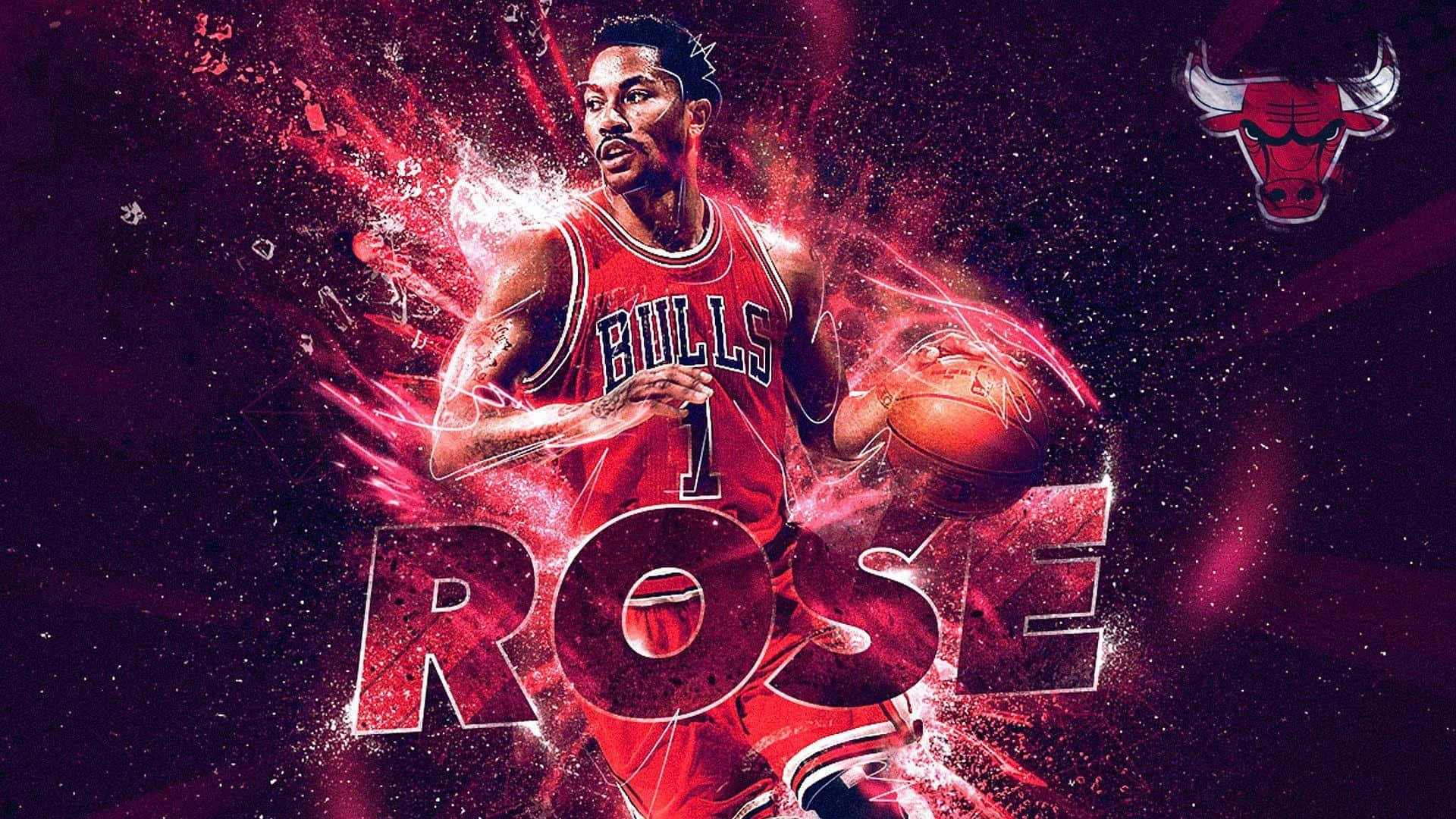 Derrick Rose In Action Background