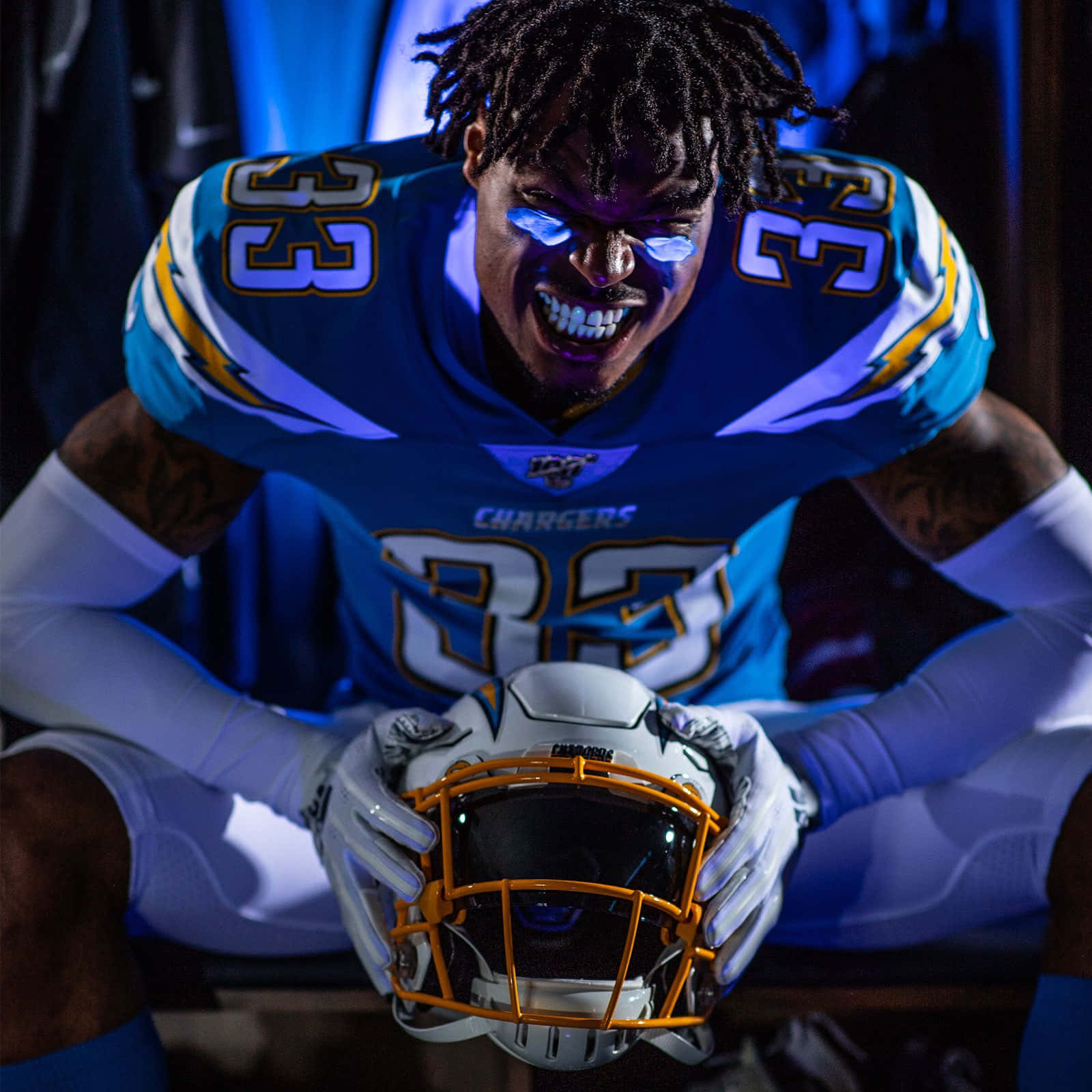 Derwin James Football Player Poster Background