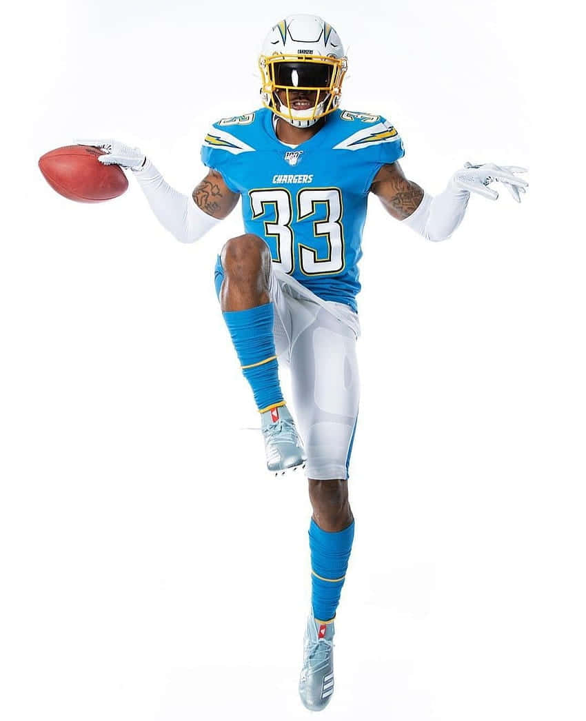 Derwin James Photoshoot Los Angeles Chargers Safety Background