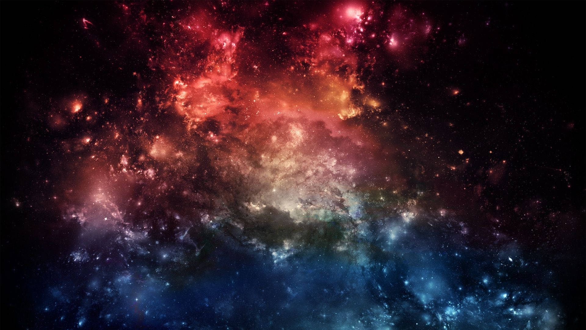 Desaturated Colorful Galaxy Background