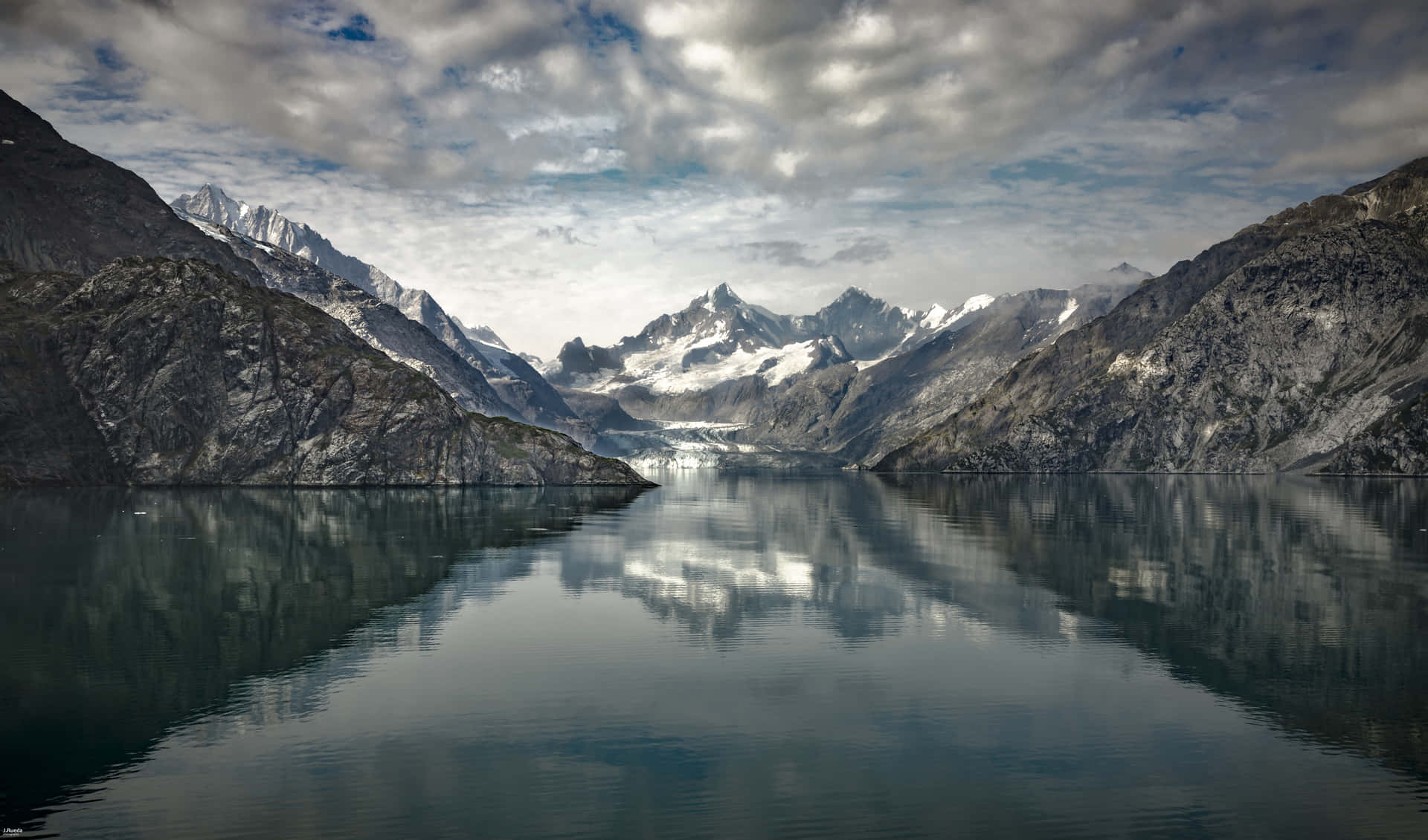 Desaturated Glacier Bay National Park Mountain View
