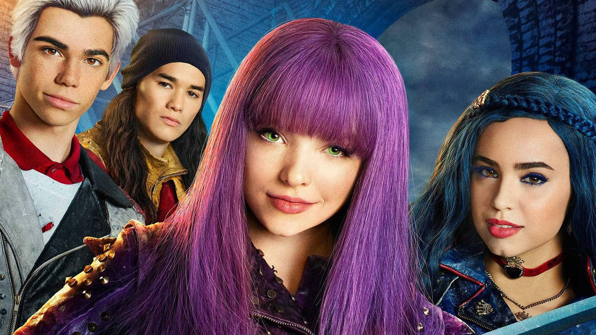 Descendants 2 Smirking Characters Background