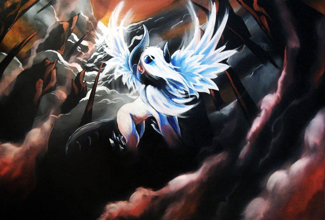 Descending Absol With Wings