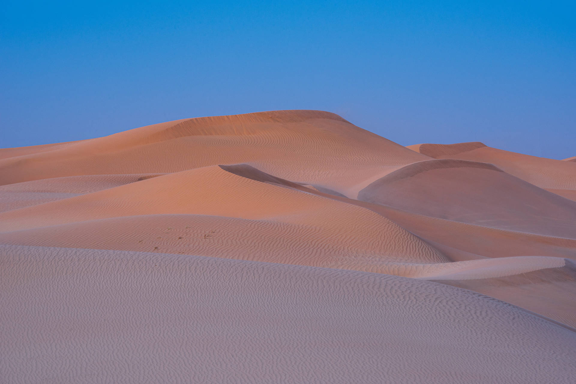 Desert And Blue Sky Background