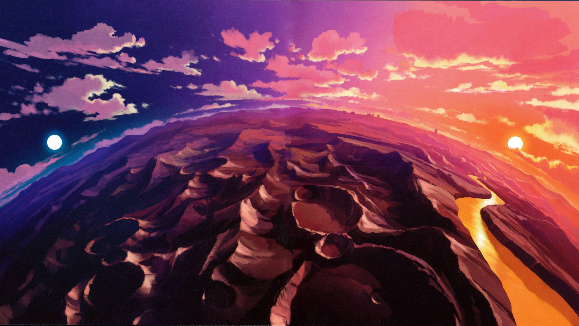Desert Anime Desktop Background