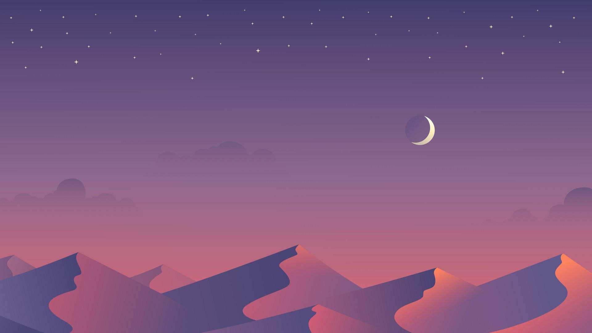 Desert Moon Macbook Pro Aesthetic Artwork Background