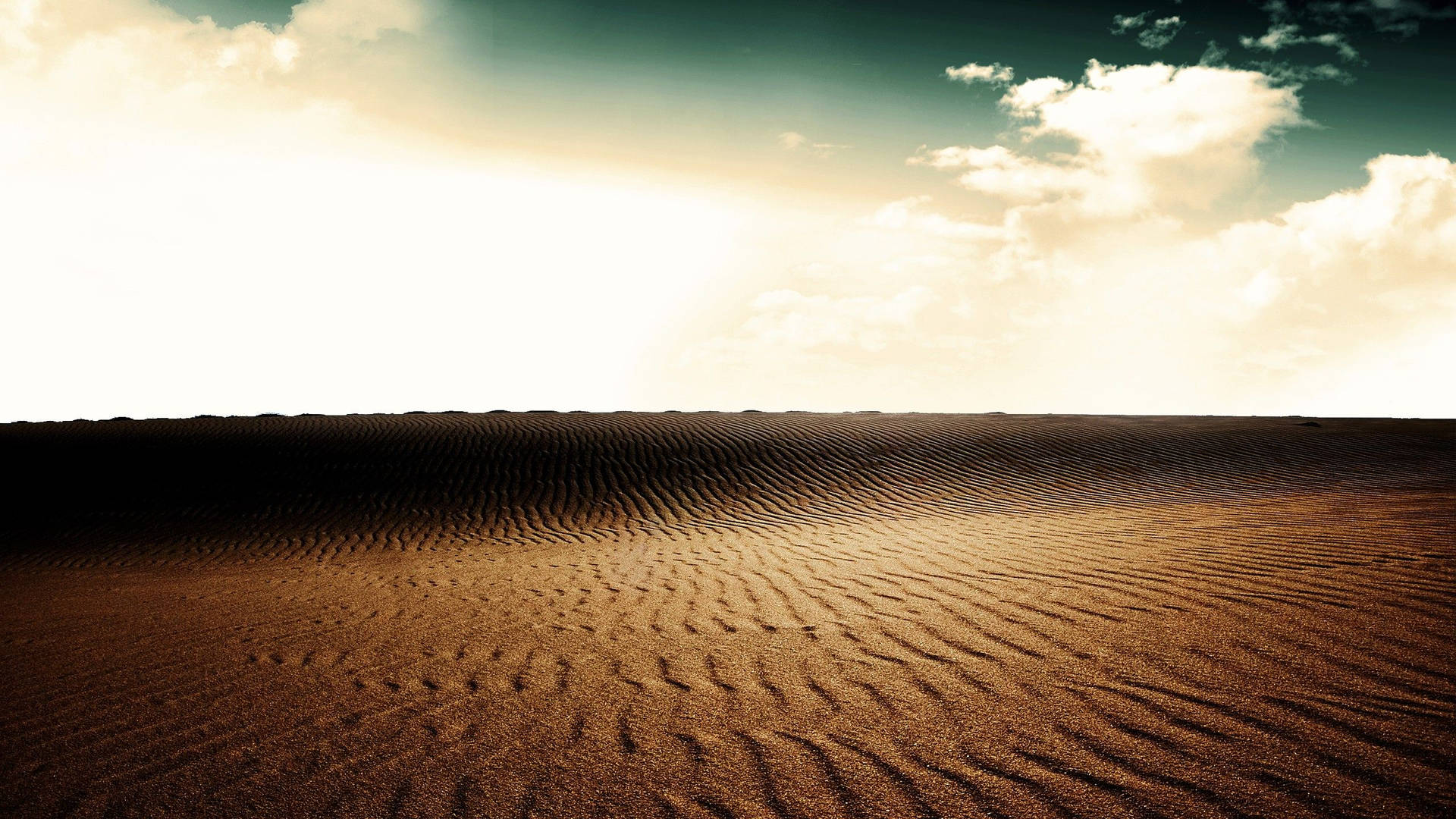 Desert Stripes Cloudy Sky Background