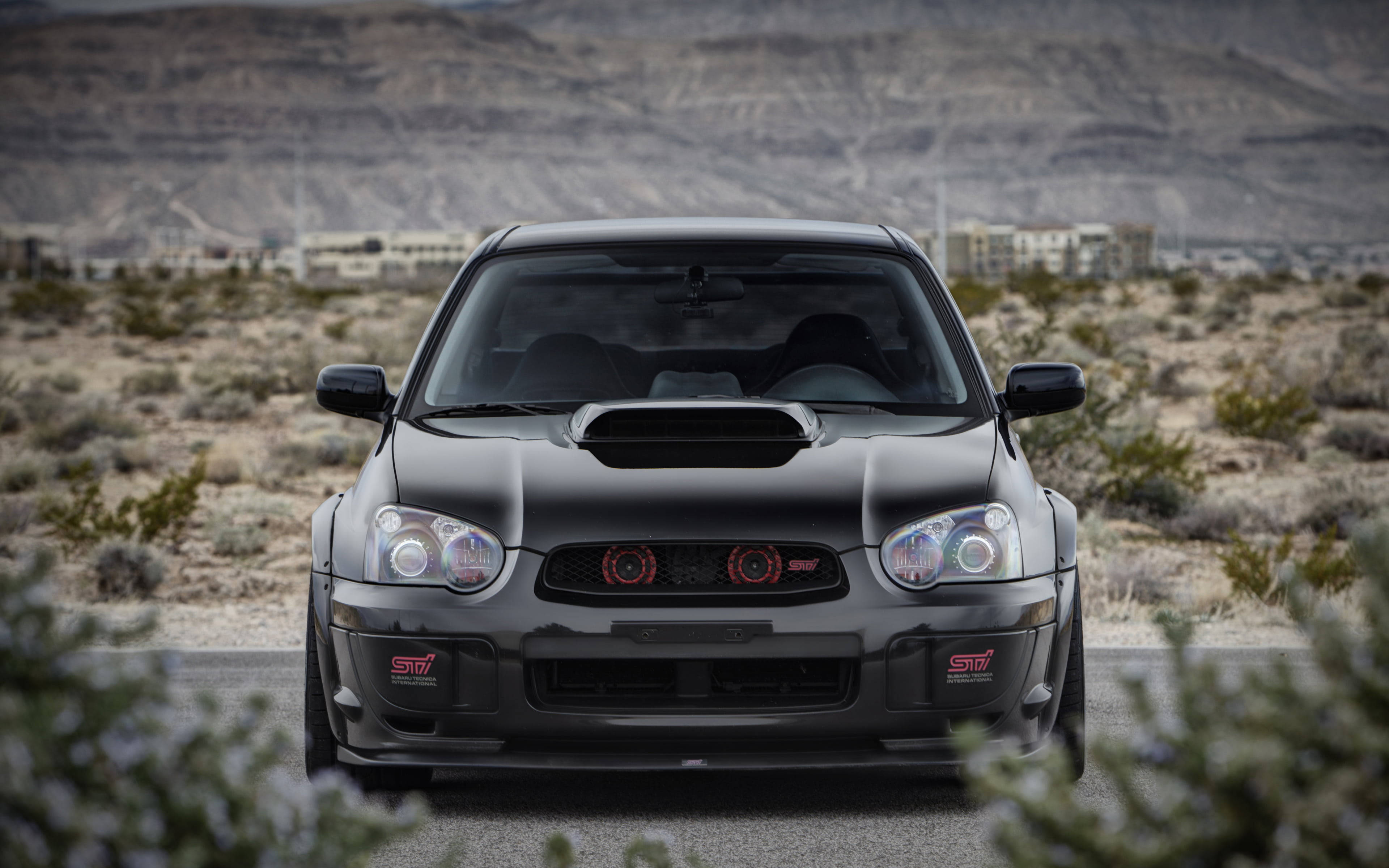 Desert Subaru Wrx Sti 4k Background