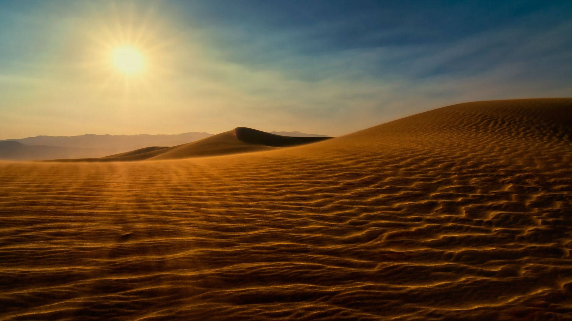 Desert Under The Sun Background