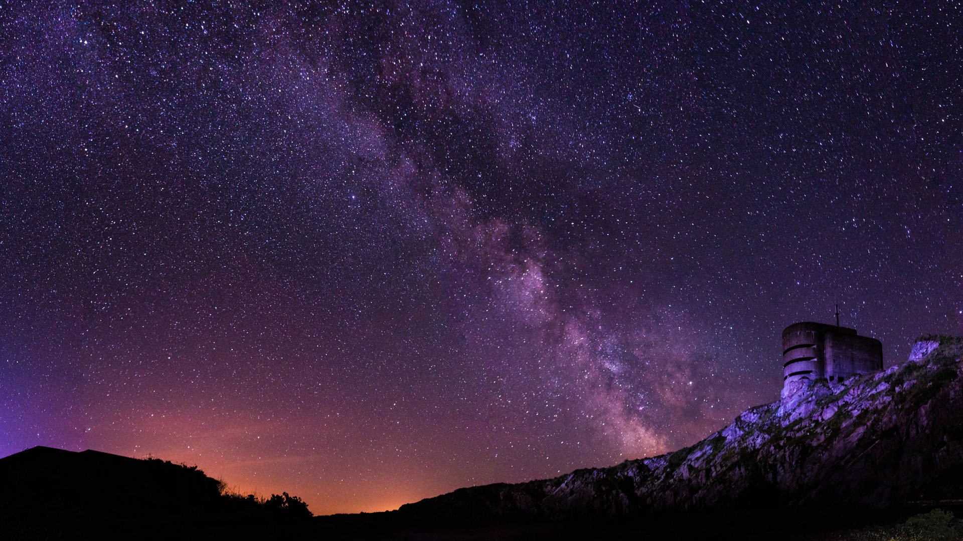 Desktop 4k Starry Night Sky Background