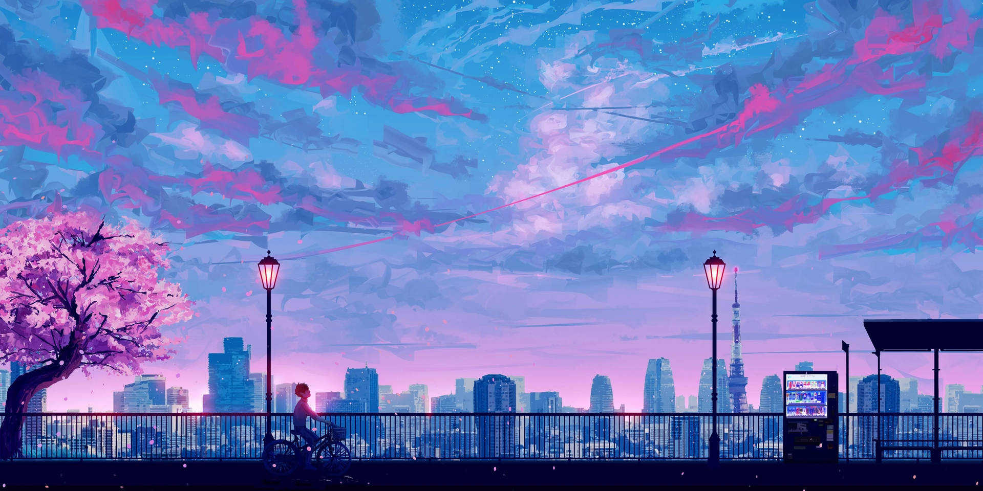 Desktop Aesthetic Anime Scenery Background