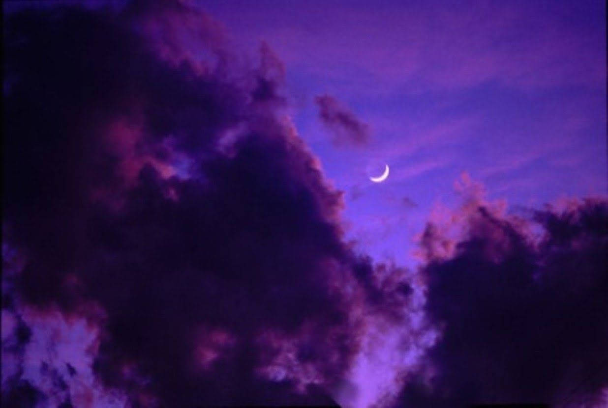 Desktop Aesthetic Purple Sky Background
