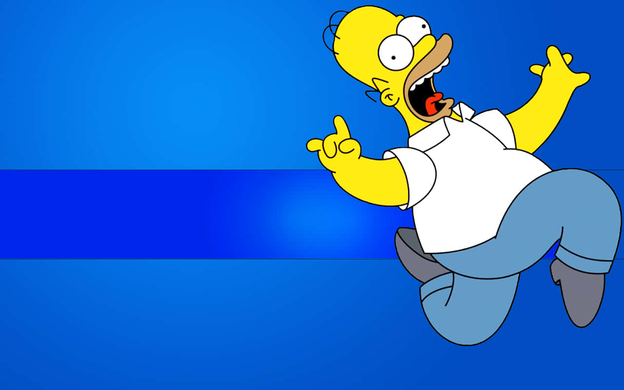 Desktop Featuring Homer Simpson From The Simpsons Background