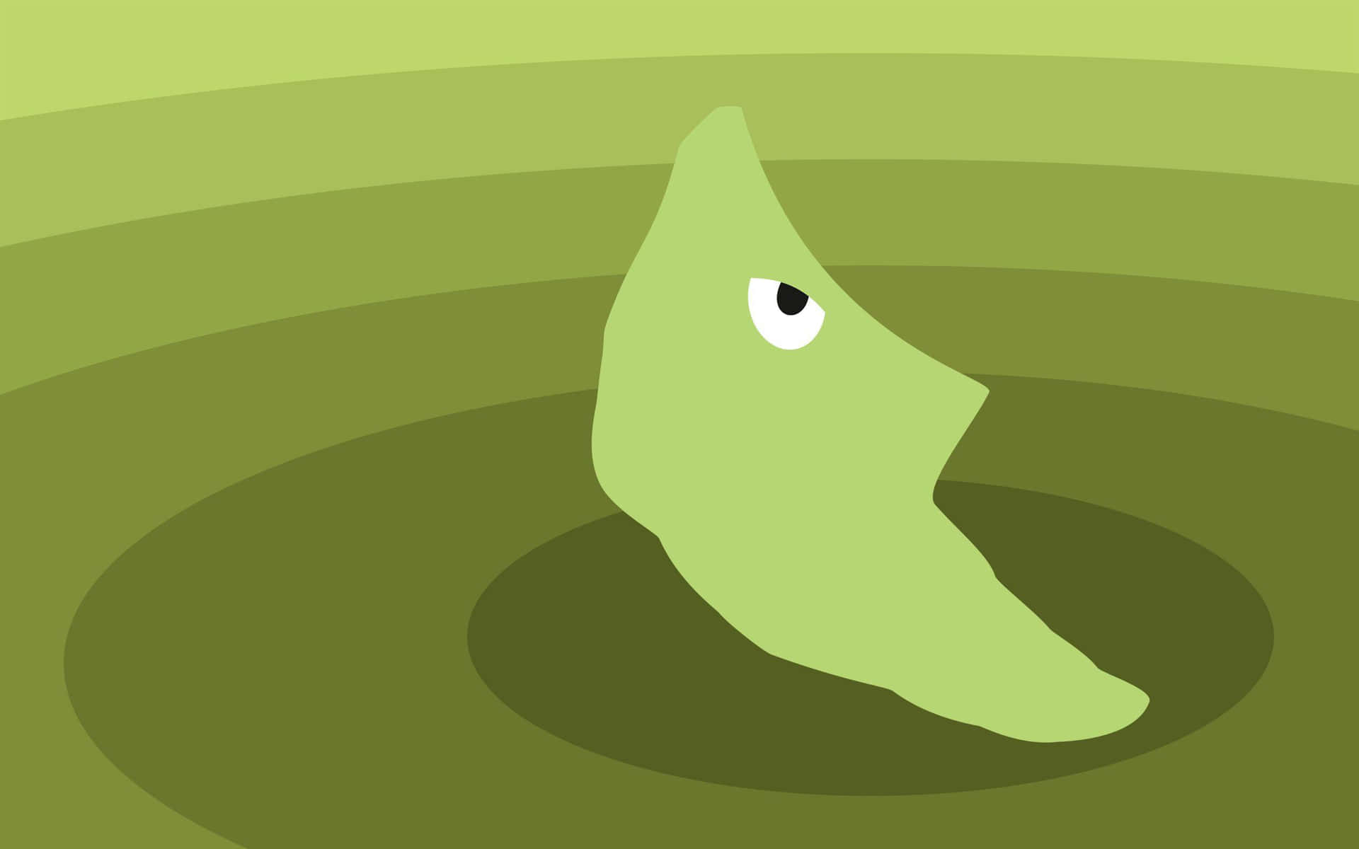 Desktop Minimalist Green Aesthetic Metapod Background