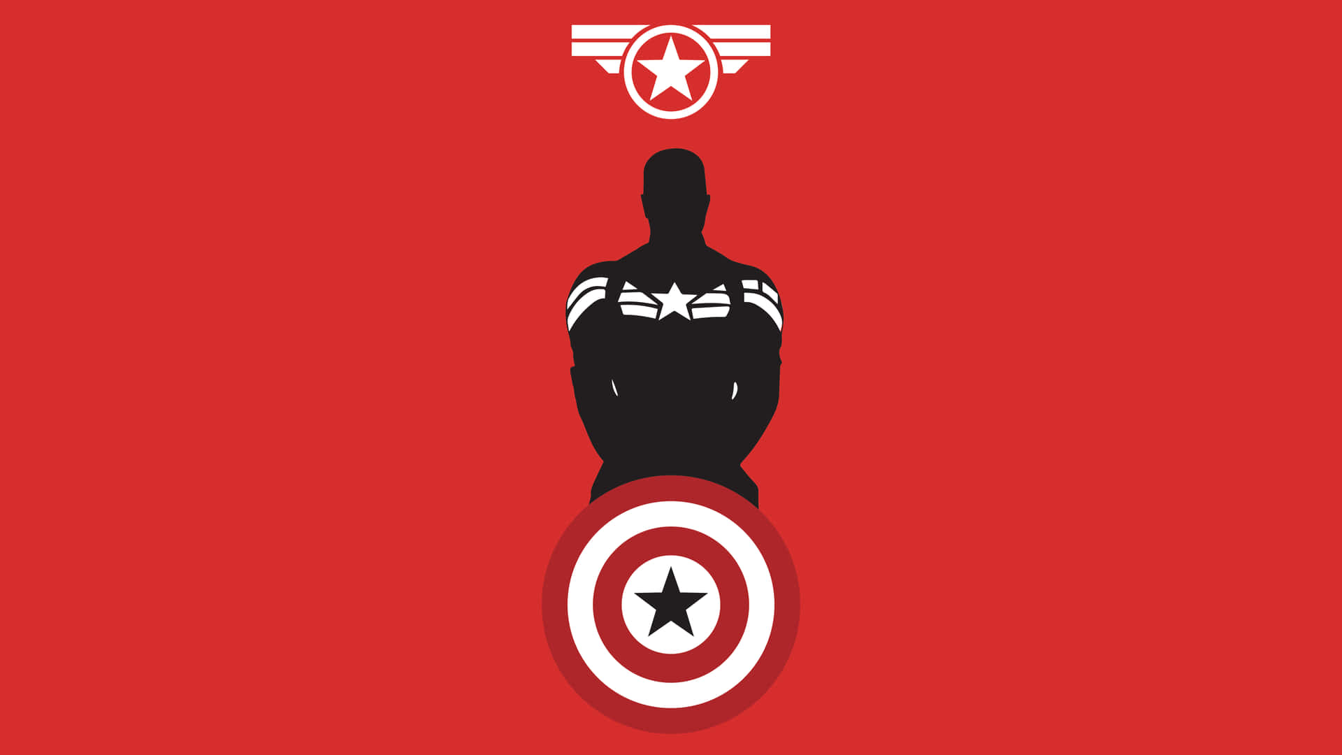 Desktop Wallpaper Of Captain America Fighting Against Evil Background