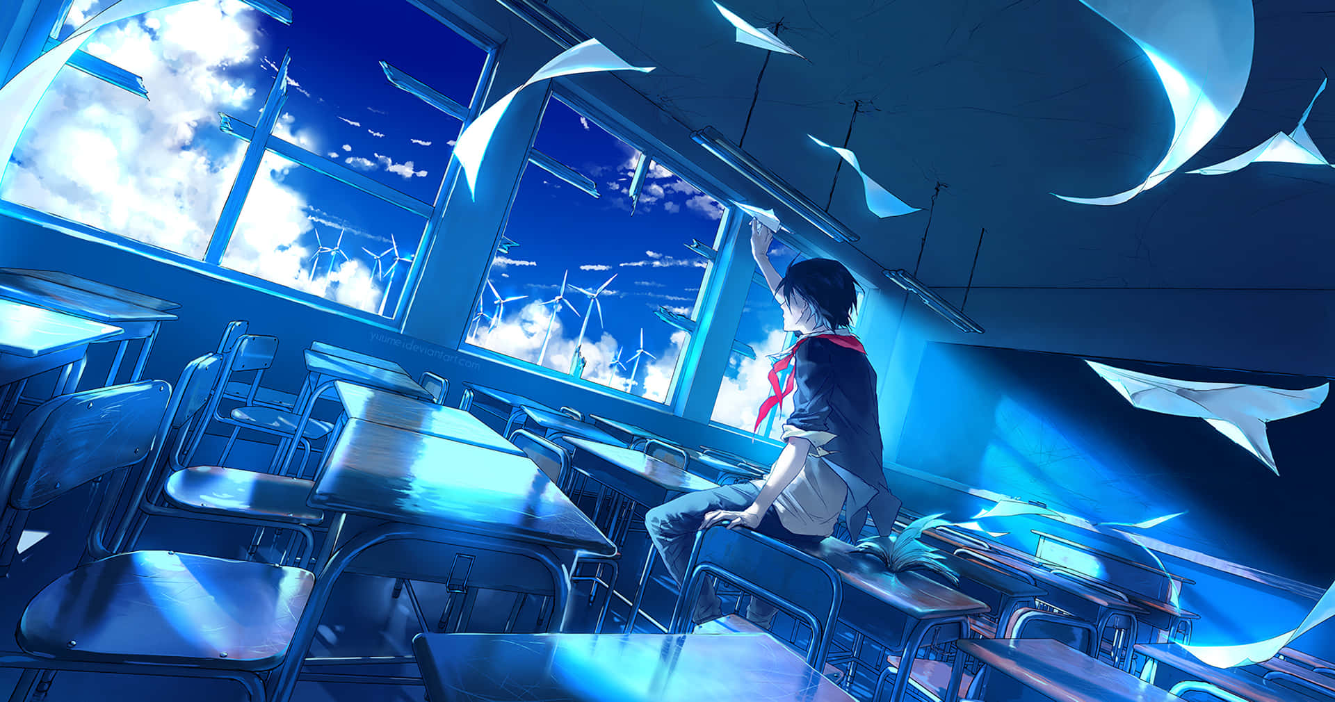 Desolate Anime Classroom