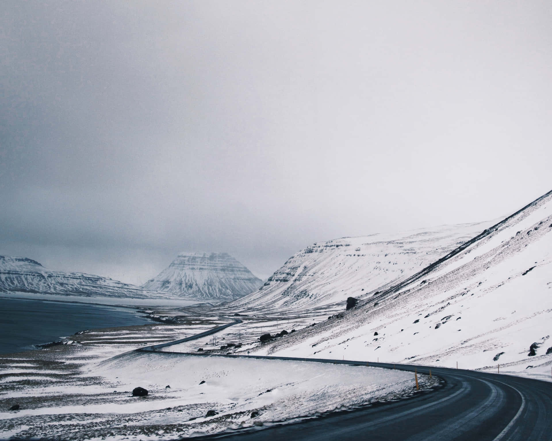 Desolate Coastal Mountain Road