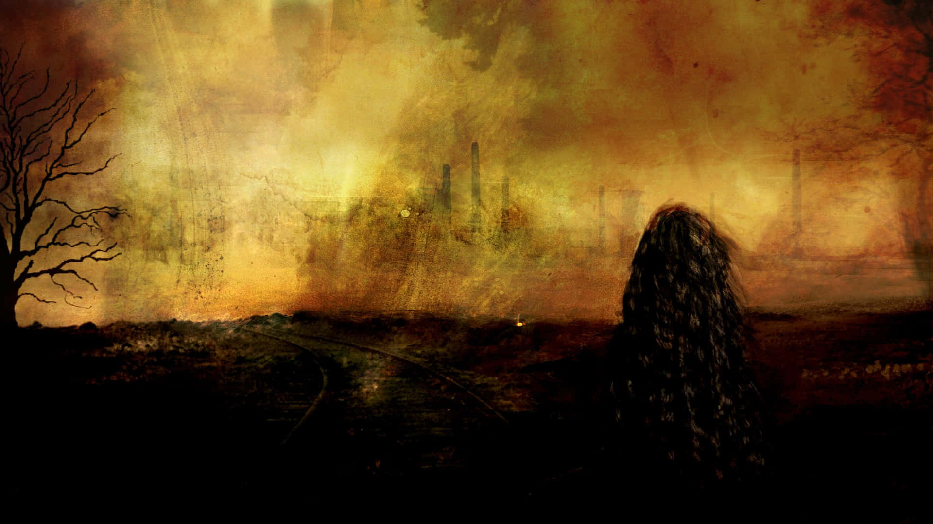 Desolate Place In Town Background