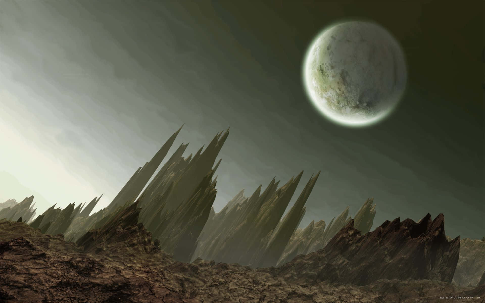 Desolate Planet Abandonment Background