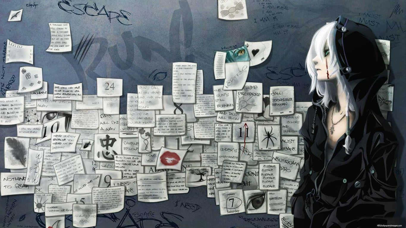 Despair And Loneliness Have Become Companions To This Lonesome Anime Protagonist Background