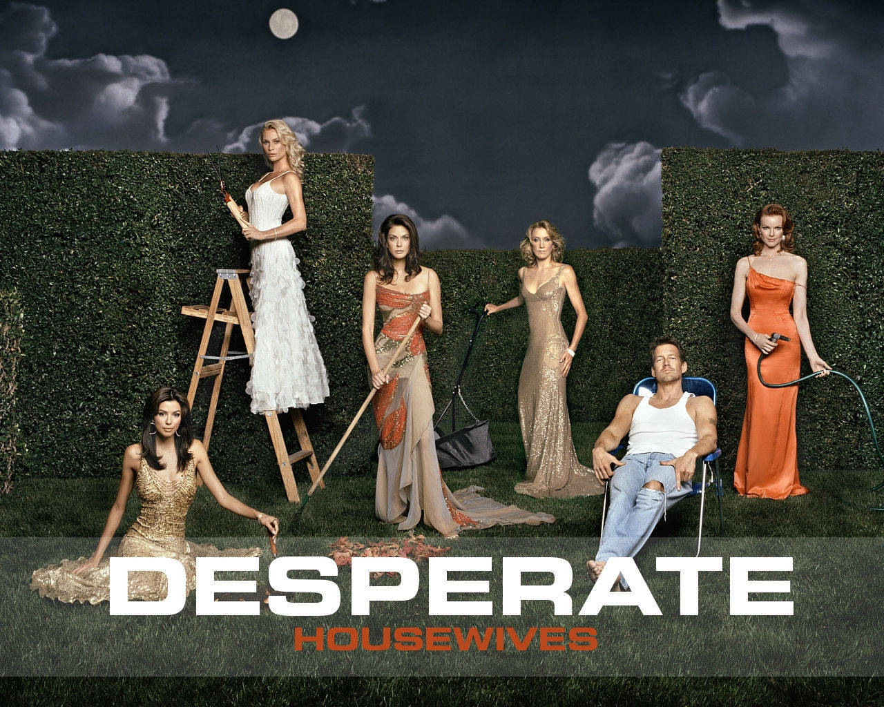 Desperate Housewives Season 8 Cast Poster Background